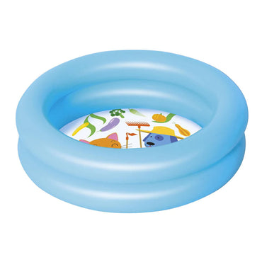 BESTWAY Paddling Round 2 Ring Kids Pool 2ft x 6in